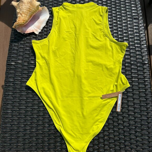 Ladies SKIMS Swim Sleeveless One Piece Size 3 XL Citrus NWT - Picture 3 of 3